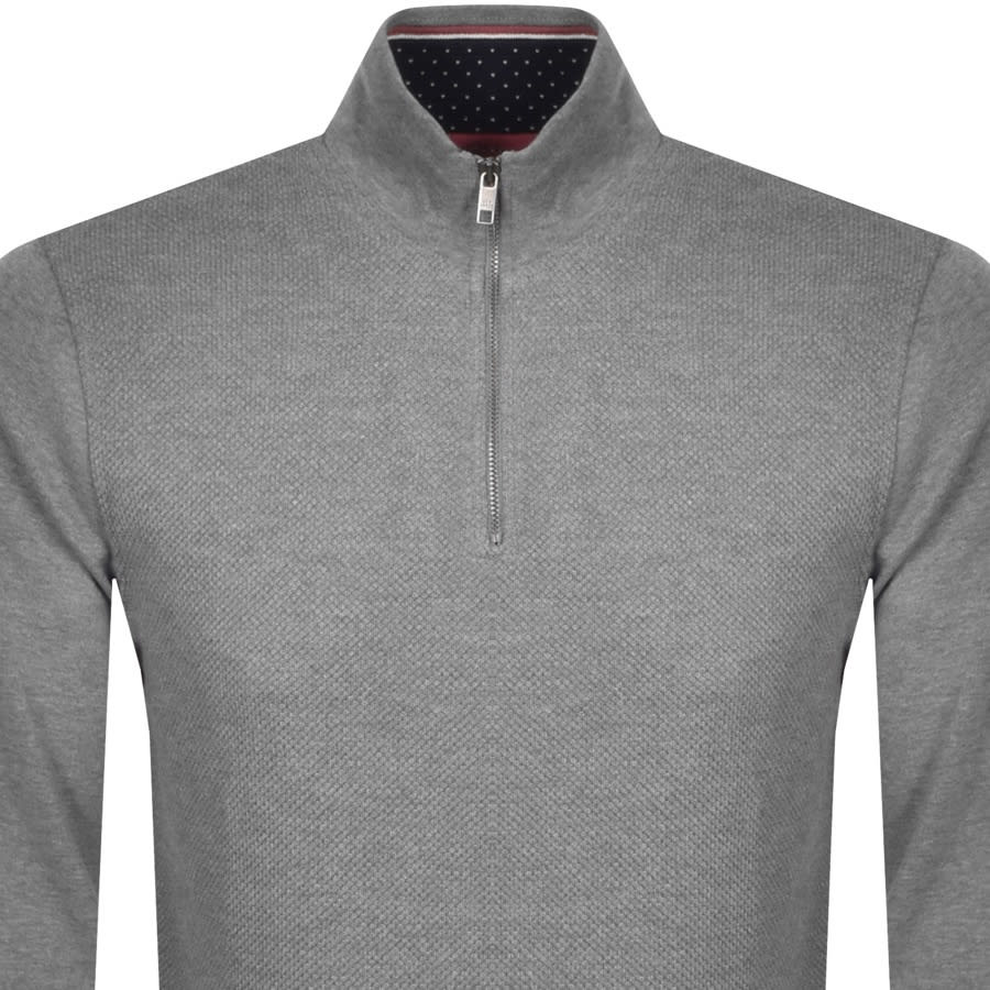 Alternative Image for ProductTed Baker Rebal Half Zip Sweatshirt Grey2